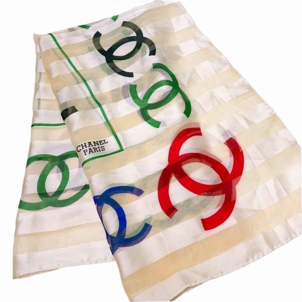 Chanel silk scarf